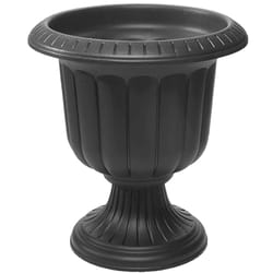 Novelty 19 in. H X 19 in. W X 19 in. D X 19 in. D Resin Classic Urn Urn Planter Black