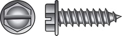 HILLMAN No. 10 Ga. X 1-1/2 in. L Slotted Hex Washer Head Sheet Metal Screws 100 pk