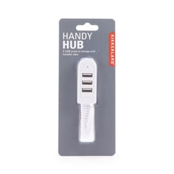 Kikkerland White Handy Hub USB Cable For Universal