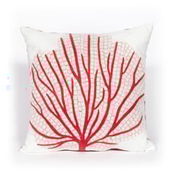 Liora Manne Visions III Coral Coral Fan Polyester Throw Pillow 20 in. H X 2 in. W X 20 in. L