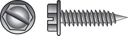 HILLMAN No. 8 Ga. X 3/4 in. L Slotted Hex Washer Head Sheet Metal Screws 1 pk