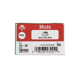 HILLMAN 1/4 in. Zinc-Plated Steel USS Whiz Lock Nut 1 pk