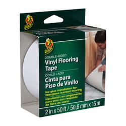 Duck White Vinyl Flooring Tape 2 in. W X 50 ft. L 1 pk
