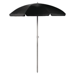 Picnic Time Oniva Vibe 5.5 ft. Tiltable Black Beach Umbrella