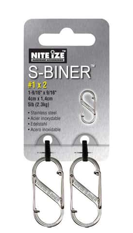Nite Ize S-Biner 1.8 in. D Stainless Steel Silver Carabiner Key Holder -  Ace Hardware