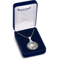 Montana Silversmiths Unisex Buffalo Nickel Round Black/Silver Necklace