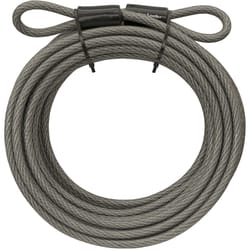 Master Lock 3/8 in. D X 360 in. L Vinyl Coated Steel Flexible Braided Steel Cable