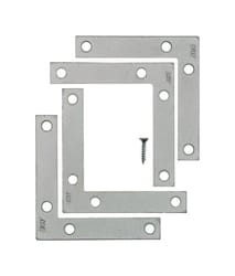 Ace 3-1/2 in. H X 4.75 in. W X 3-1/2 in. D Zinc Flat Corner Brace