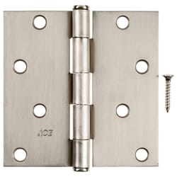 Ace 4 in. L Satin Nickel Residential Door Hinge 1 pk