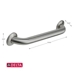 Delta 24 in. L ADA Compliant Peened Stainless Steel Grab Bar