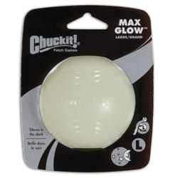 Chuckit! Max Glow White Rubber Dog Toy Large 1 pk