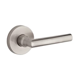 Baldwin Reserve Tube Lever Satin Nickel Passage Lockset 2 in.