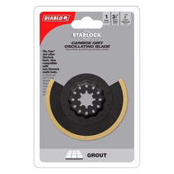 Diablo Starlock 3-3/8 in. X 3-3/8 in. W Carbide Grit Oscillating Grout Removal Blade Grout 1 pk