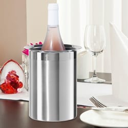 OGGI Silver Stainless Steel Wine Cooler