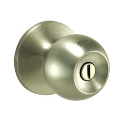 Ace Ball Satin Nickel Privacy Lockset 1-3/4 in.