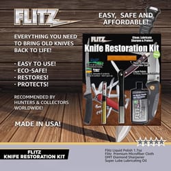 Flitz No Scent Knife Restoration Kit Liquid 1.7 oz