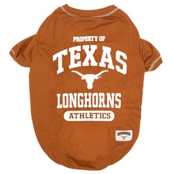 Pets First Team Color Texas Longhorns Dog T-Shirt Small