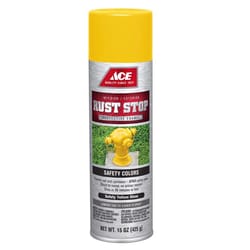 Ace Rust Stop Gloss Safety Yellow Protective Enamel Spray Paint 15 oz