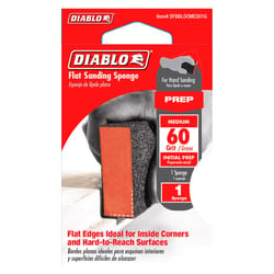 Diablo 8 in. L X 3 in. W X 1 in. 60 Grit Medium Block Sanding Sponge