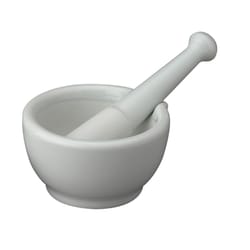 Harold Import White Porcelain Mortar and Pestle