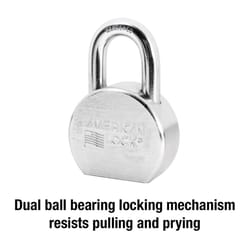 American Lock 2-1/8 in. H X 1-3/32 in. W X 2-1/2 in. L Steel Ball Bearing Outdoor Padlock