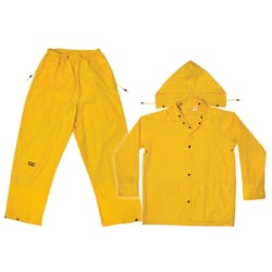 CLC Climate Gear Yellow Polyester Rain Suit L