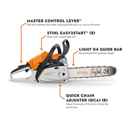 STIHL MS 182 C-BE 16" Light Bar w/ 63 PM3 55 16 in. Light 04 Bar 35.8 cc Gas Chainsaw Tool Only Picc