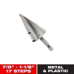 Diablo 1-1/8 in. X 3-1/32 in. L Metal Impact Step Drill Bit Hex Shank 1 pk