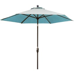 Hanover Traditions 11 ft. Tiltable Blue Market Umbrella
