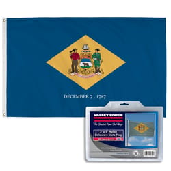 Valley Forge Delaware State Flag 36 in. H X 60 in. W