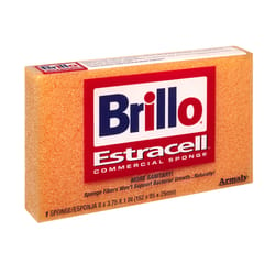Brillo Estracell Medium Duty Sponge For All Purpose 6 in. L 1 pc