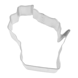 R&M International Corp 4 in. W X 4 in. L Wisconsin State Cookie Cutter Silver 1 pc