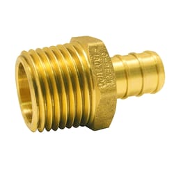 Apollo 1/2 in. PEX Barb in to X 1/2 in. D MPT Brass Adapter