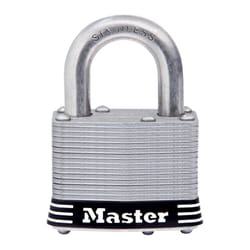 Master Lock 2 in. W Stainless Steel 4-Pin Tumbler Padlock