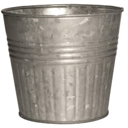 Robert Allen 4 in. H Metal Planter Galvanized