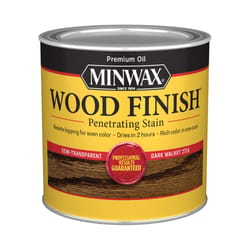 Minwax Wood Finish Semi-Transparent Dark Walnut Oil-Based Penetrating Wood Stain 0.5 pt