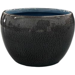 Robert Allen 5 in. D Steel Petite Braeburn Planter Stormy Sky