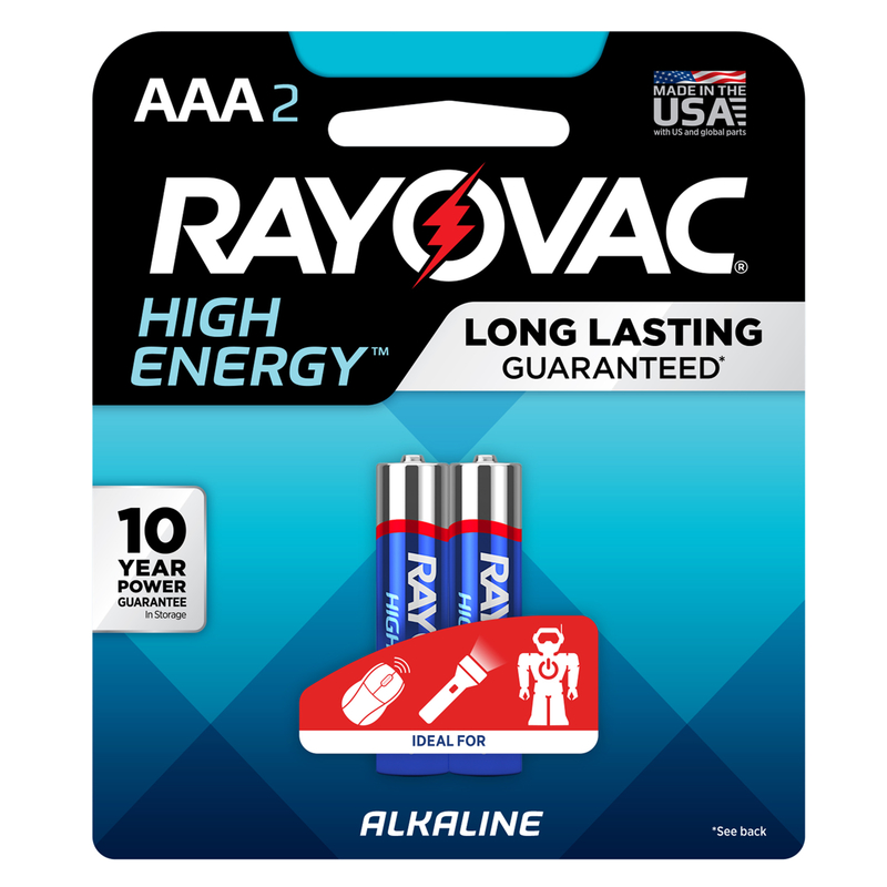 UPC 012800198443 product image for Rayovac Size AAA Alkaline Battery 2/Pack (824-2F)  - 12/Box | upcitemdb.com