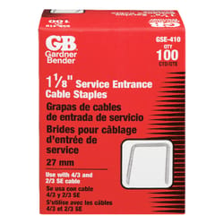 Gardner Bender 1-1/8 in. W Steel Service Entrance Staple 100 pk