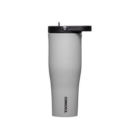 Corkcicle Go Cup XL 30 oz River Rock BPA Free Insulated Straw Tumbler