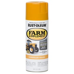 Rust-Oleum Indoor and Outdoor Gloss Caterpillar Yellow Oil-Based Farm & Implement 12 oz