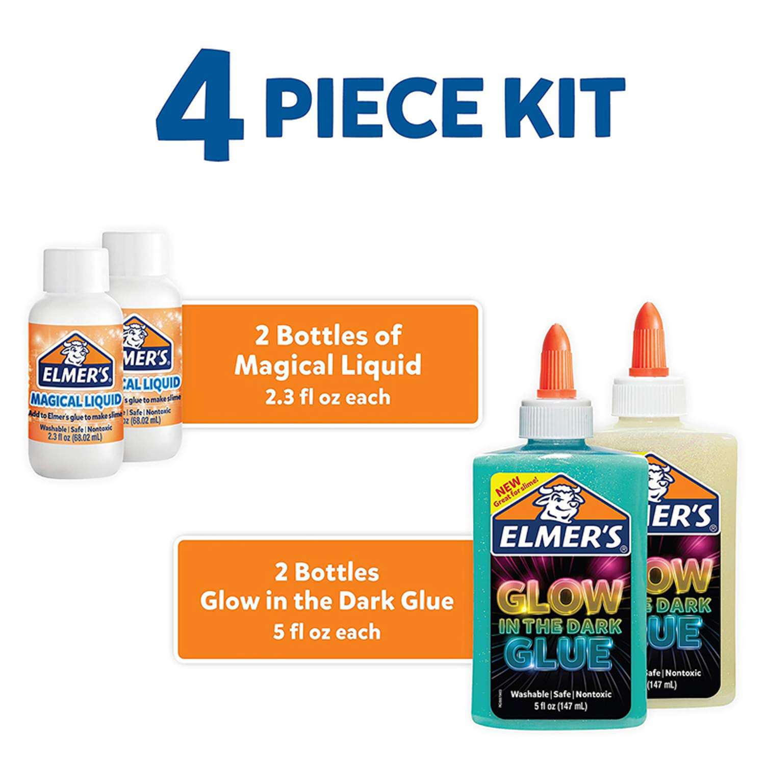 Elmers Glue Slime Kit Spooky 8 pieces - buy at