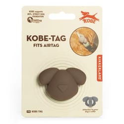 Kikkerland Kobe Brown Silicone Dog Pet Tags