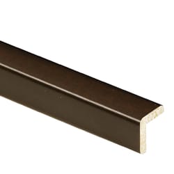 Inteplast Building Products 15/16 in. H X 15/16 in. W X 8 ft. L Prefinished Espresso Polystyrene Tri