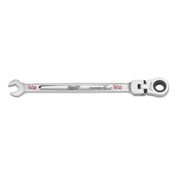 Milwaukee 9/32 in. X 9/32 in. 12 Point SAE Flex Head Combination Wrench 5.57 in. L 1 pc