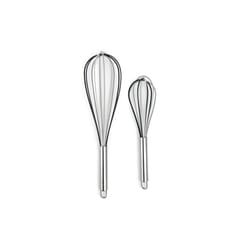 Core Kitchen Gray Silicone/Stainless Steel Whisk Set
