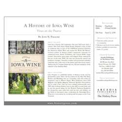 Arcadia Publishing A History of Iowa Wine History Book