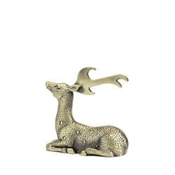 TWINE Rustic Holiday Gilded Deer Gold Zinc Alloy Bottle Opener 1