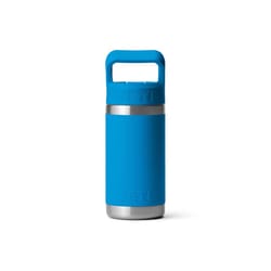 YETI Rambler 12 oz Big Wave Blue BPA Free Insulated Kids Water Bottle w/Straw