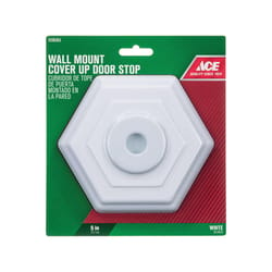 Ace 5 in. L Rubber White Wall Door Stop Mounts to wall 5 in.